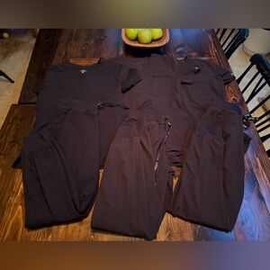 Med Couture Black Scrub Set size small